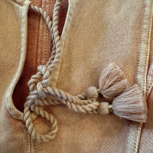 Anthropologie Maeve Pigment Dyed Tie Front Pullover Sweatshirt / xsmall - Picture 11 of 11